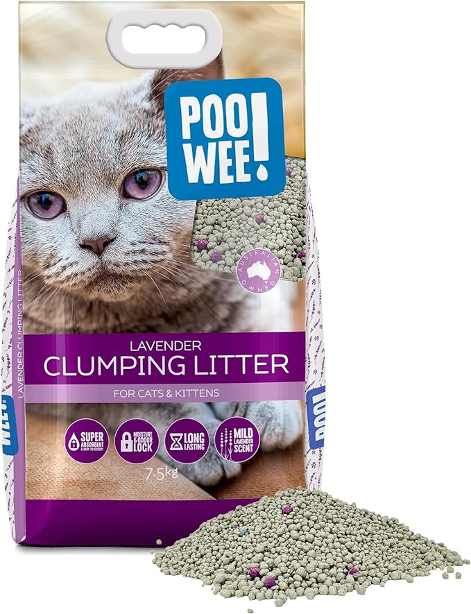 Poo Wee Lavender Clumping Litter