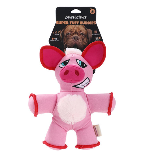 Paws & Claws Super Tuff Buddy Pig Toy