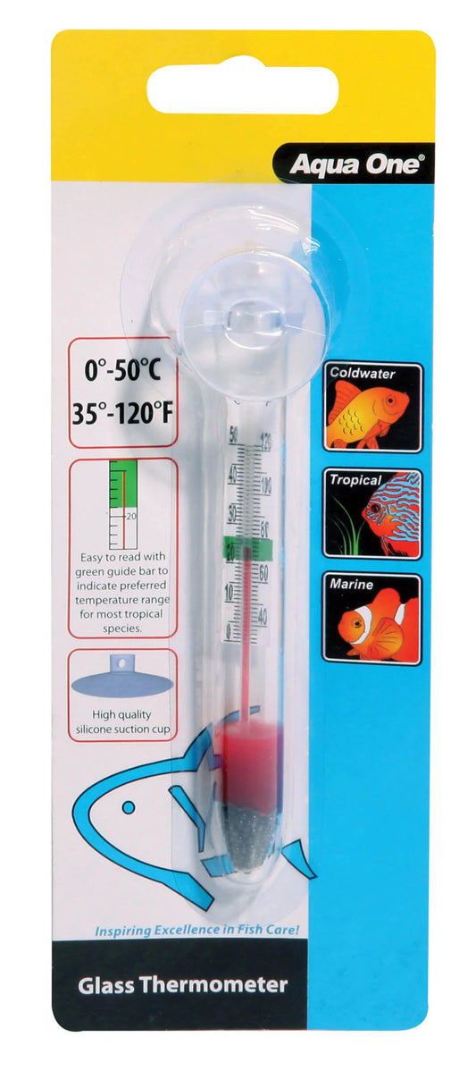 Aqua One Glass Thermometer