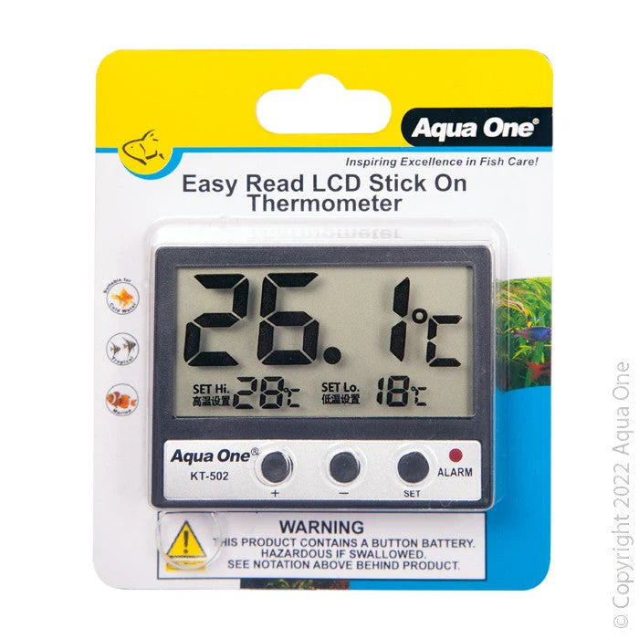 Aqua One Easy Read LCD Stick-on Thermometer