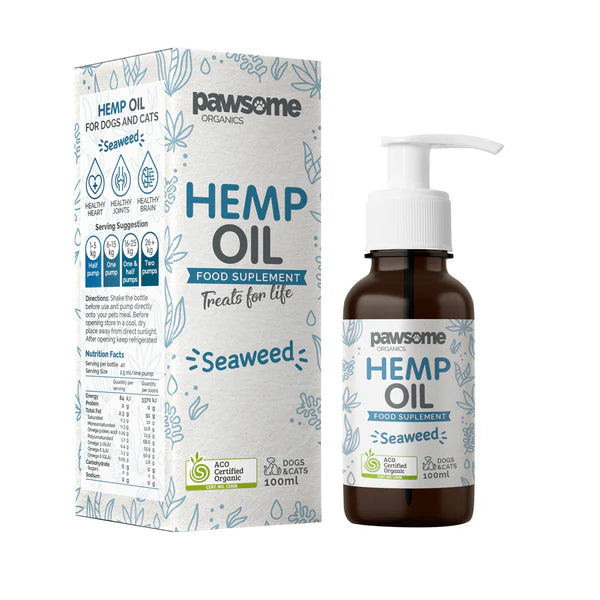 Pawsome Organics Hemp & Seaweed Oil