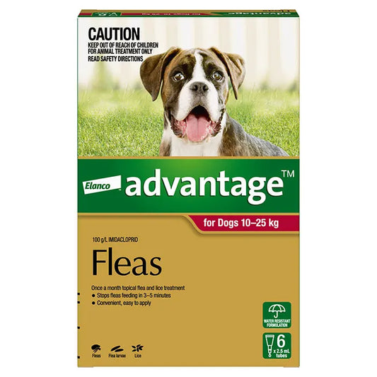 Advantage Red for Dogs 10-25kgs