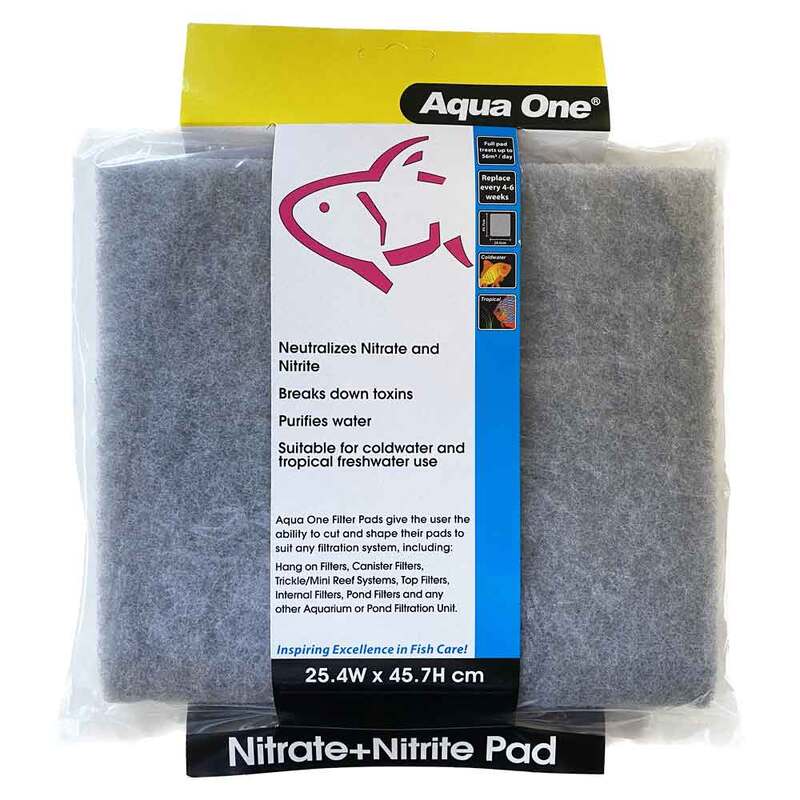 Aqua One Filter Media Pad Cut To Size Nitrate + Nitrite Pad