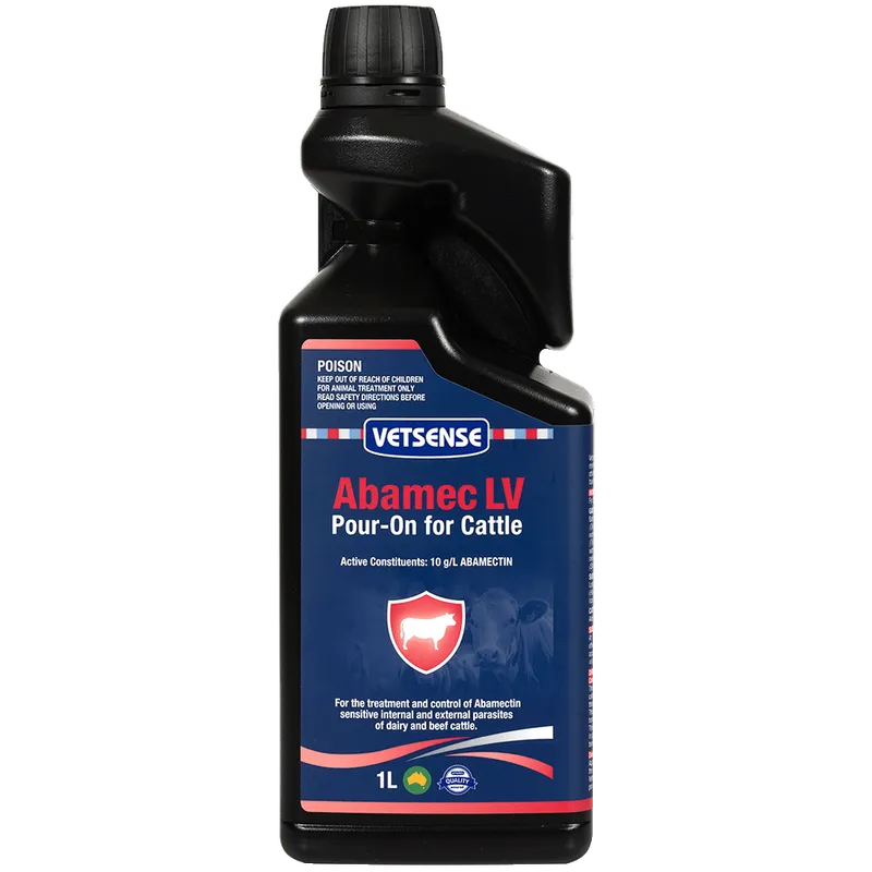 VETSENSE ABAMEC LV CATTLE POUR-ON 1L