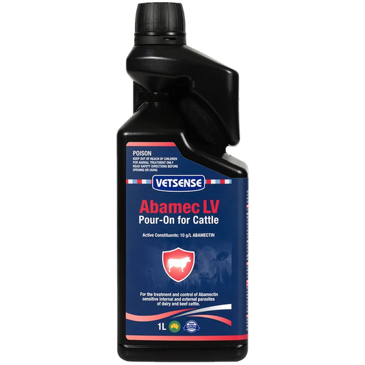 VETSENSE ABAMEC LV CATTLE POUR-ON 1L