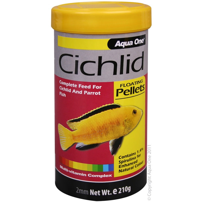 Aqua One Cichlid Floating Pellets 210g