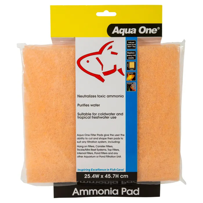 Aqua One Filter Media Pad Cut To Size Ammonia Pad