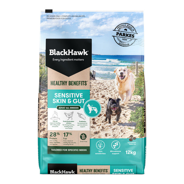 Black Hawk Healthy Benefits Sensitive Skin And Gut Dog Food