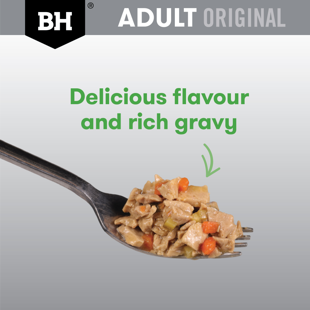 Black Hawk Original Adult Chicken And Vegetables Wet Dog Food Pouches 10x140g