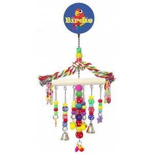 Birdie Large Hanger With Beads, Dice & Plastic Chain