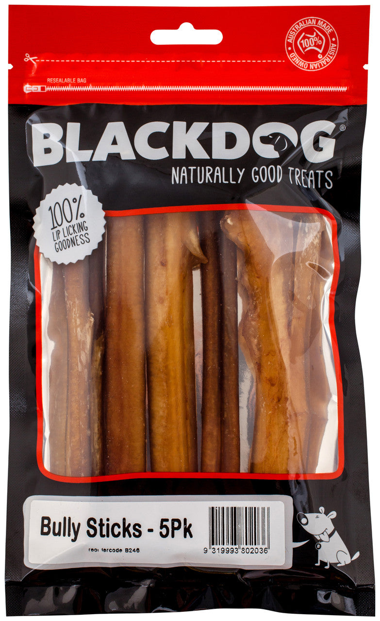 Black Dog Beef Bully Sticks 5pk