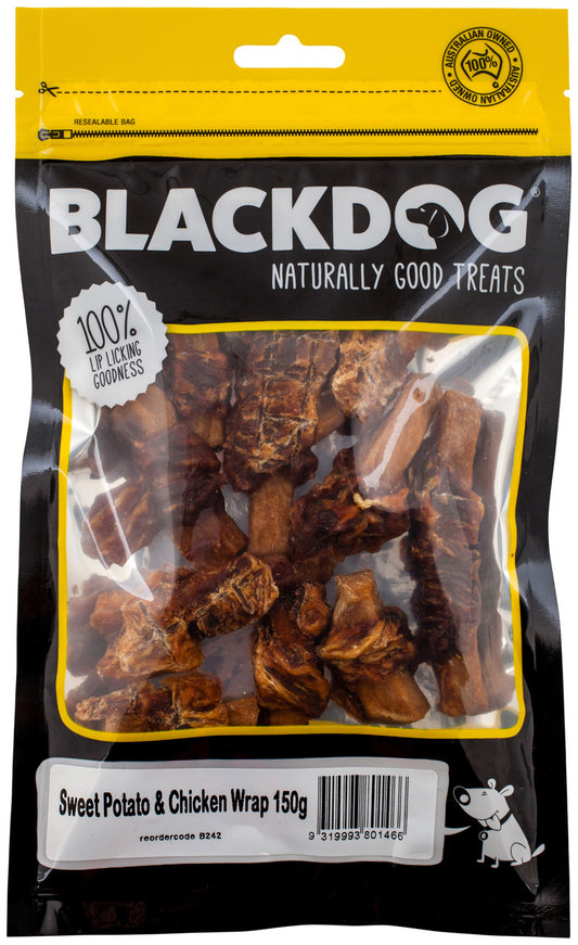 Black Dog Sweet Potato Chicken Wraps 1kg