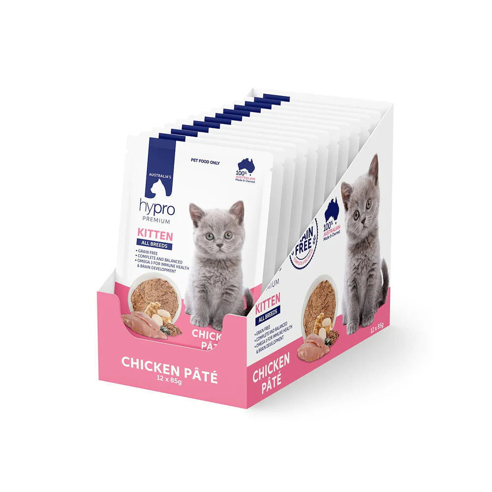 Hypro Premium Grain Free Chicken Pate Kitten 12pk