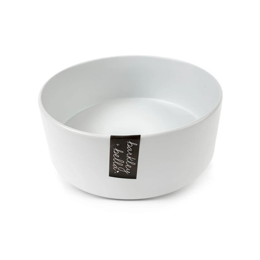 Barkley & Bella Zen Bowl & Bamboo Stand White