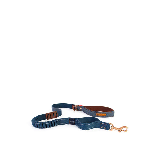 EzyDog Zero Shock Leash Blue Denim