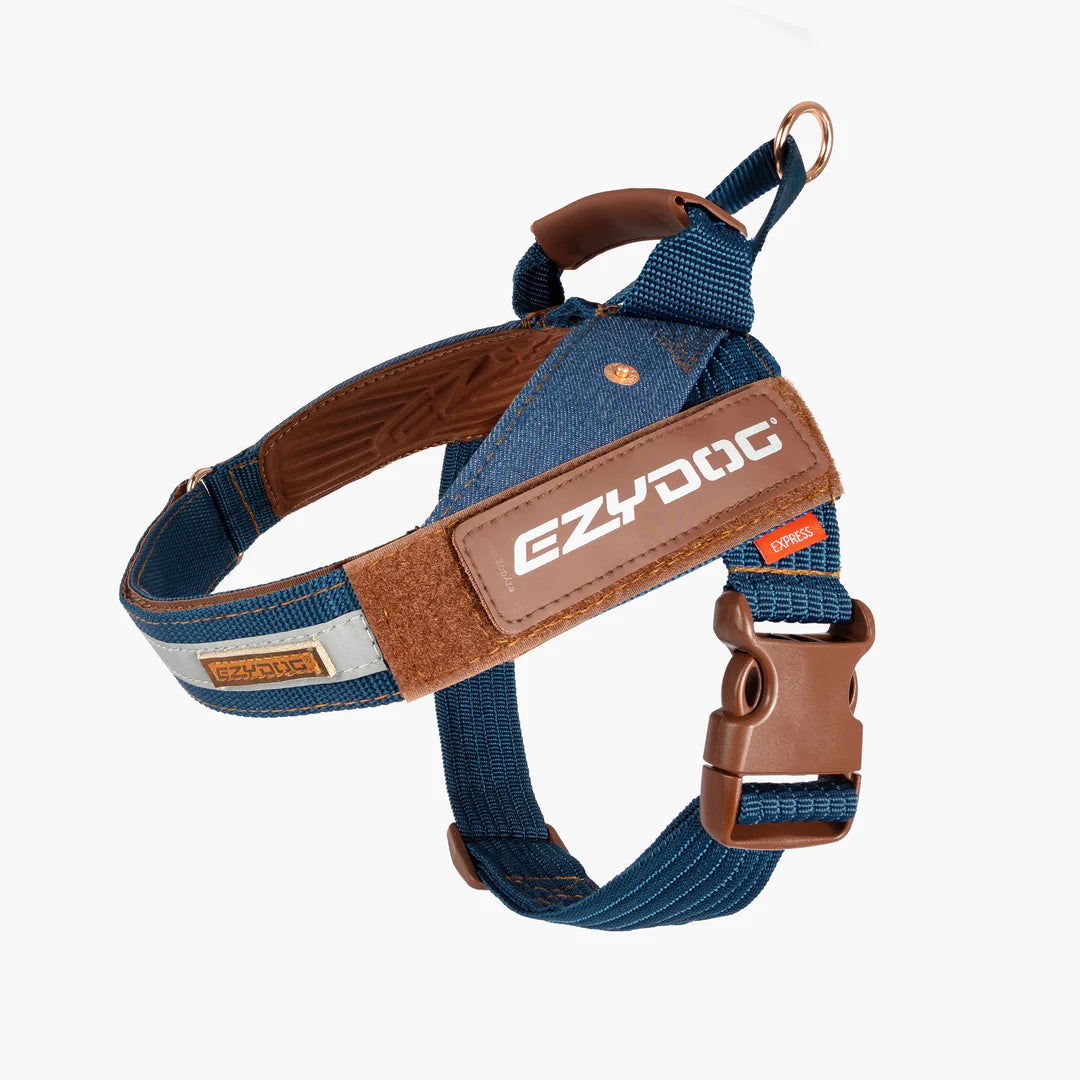 EzyDog Express Harness Blue Denim