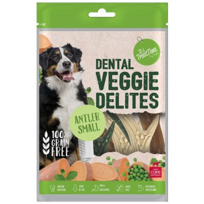 Its Treat Time Dental Veggie Delites Antler Small