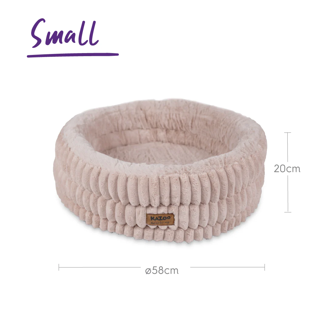 Kazoo Calming Nest Dog Bed - Pink