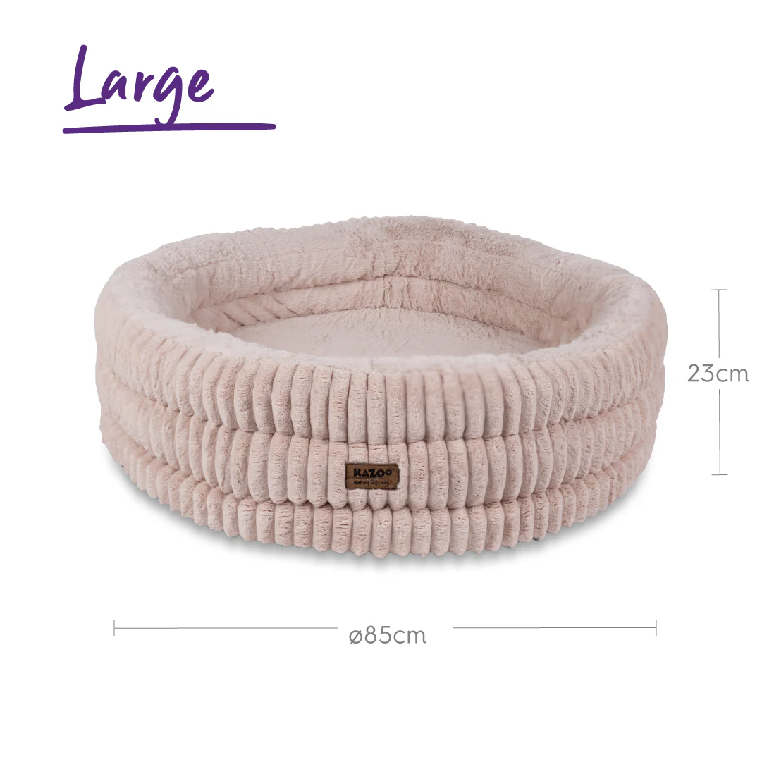 Kazoo Calming Nest Dog Bed - Pink