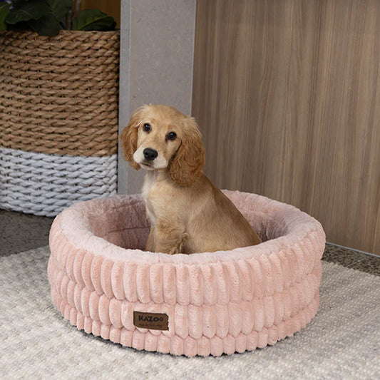 Kazoo Calming Nest Dog Bed - Pink