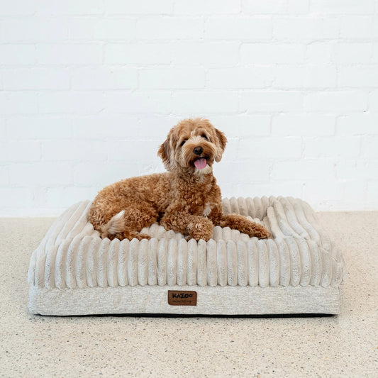 Kazoo Cloud Comfort Dog Bed - Beige