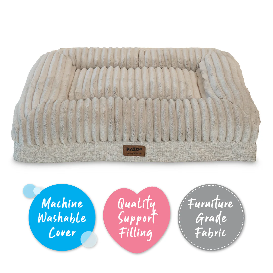 Kazoo Cloud Comfort Dog Bed - Beige