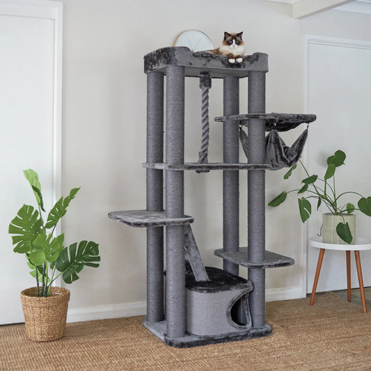 Kazoo Kitty Climb Playground - Charcoal