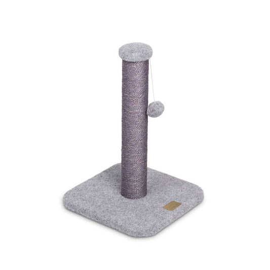 Kazoo Cat Scratch Post - Ash Carpet - Small
