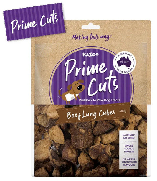 Kazoo Prime Cuts Beef Lung Cubes 500g
