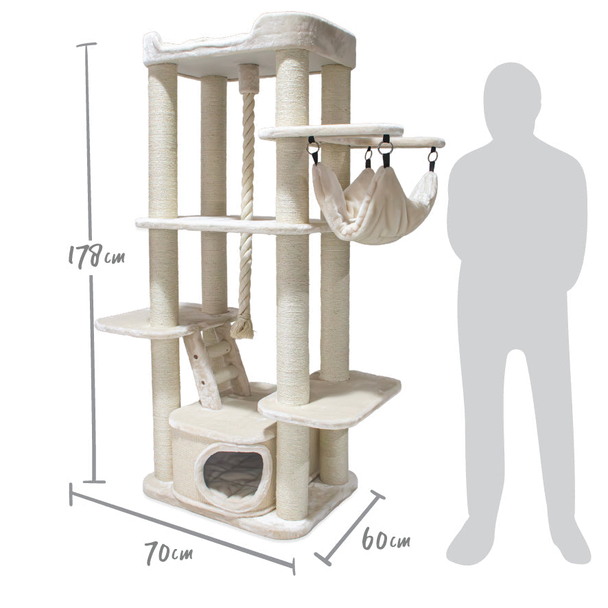 Kazoo Kitty Climb Playground - Cream