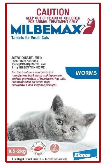 Milbemax All Wormer for Cats 0.5-2kgs