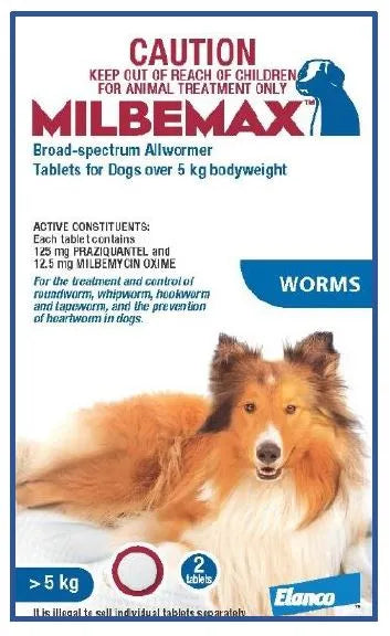 Milbemax for Dogs over 5kgs