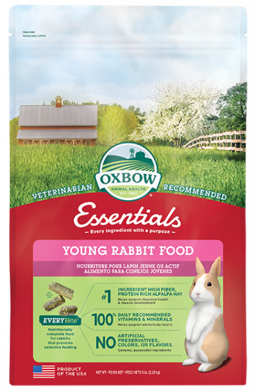 Oxbow Essentials Young Rabbit Pellets 2.2kg – Petcare Warehouse