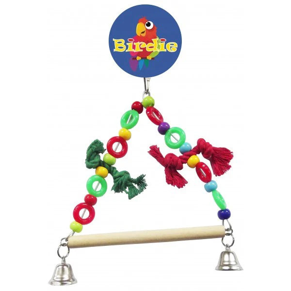 Birdie Small Beaded Swing With Bells