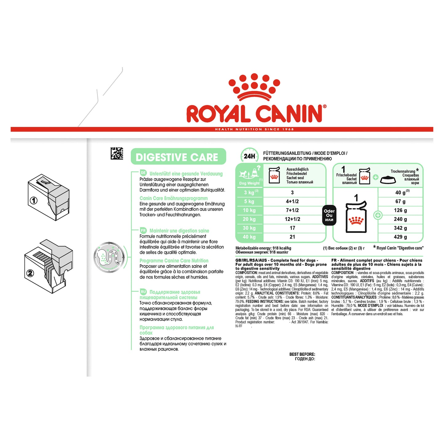 Royal Canin Digestive Care Loaf 12x85g