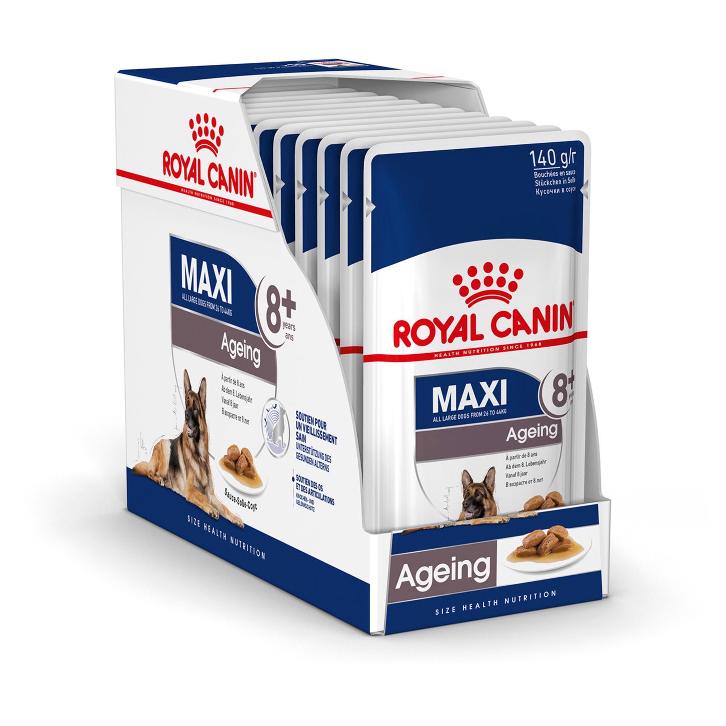 Royal Canin Maxi Ageing 8+ Gravy 10x140g