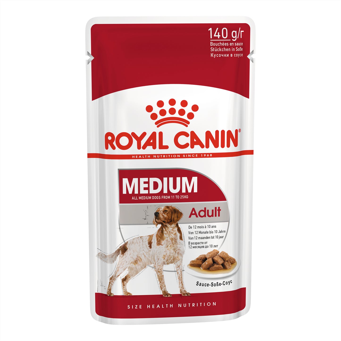 Royal Canin Medium Adult Gravy 10x140g