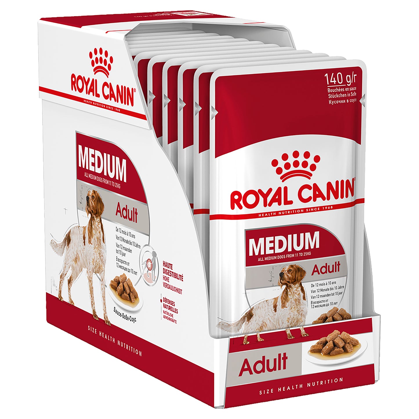 Royal Canin Medium Adult Gravy 10x140g