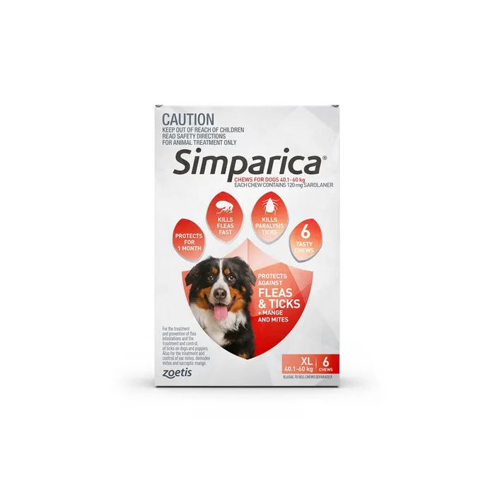 Simparica Red for Dogs 40.1-60kgs