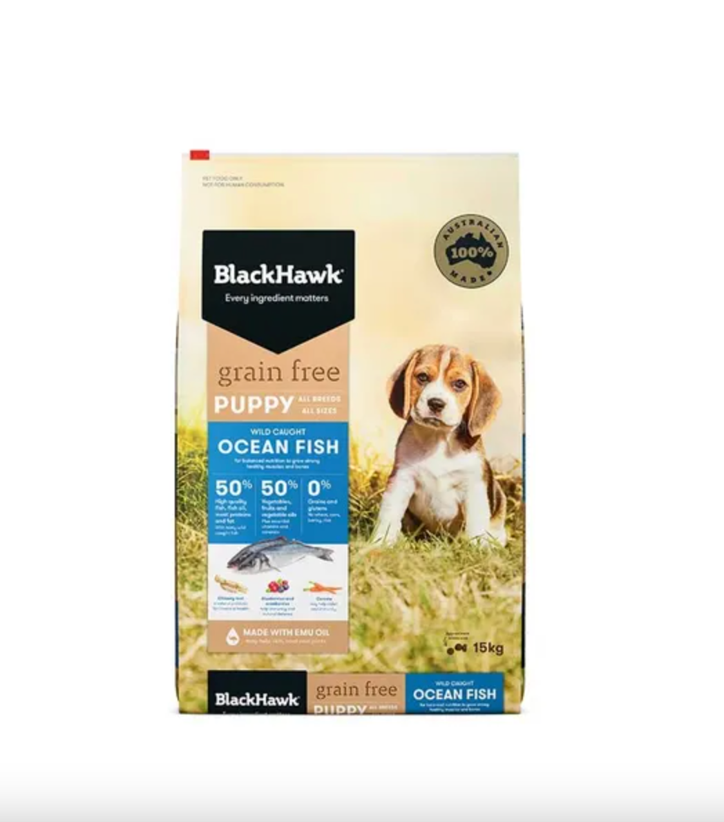 Black Hawk Grain Free Ocean Fish Puppy Dog Food