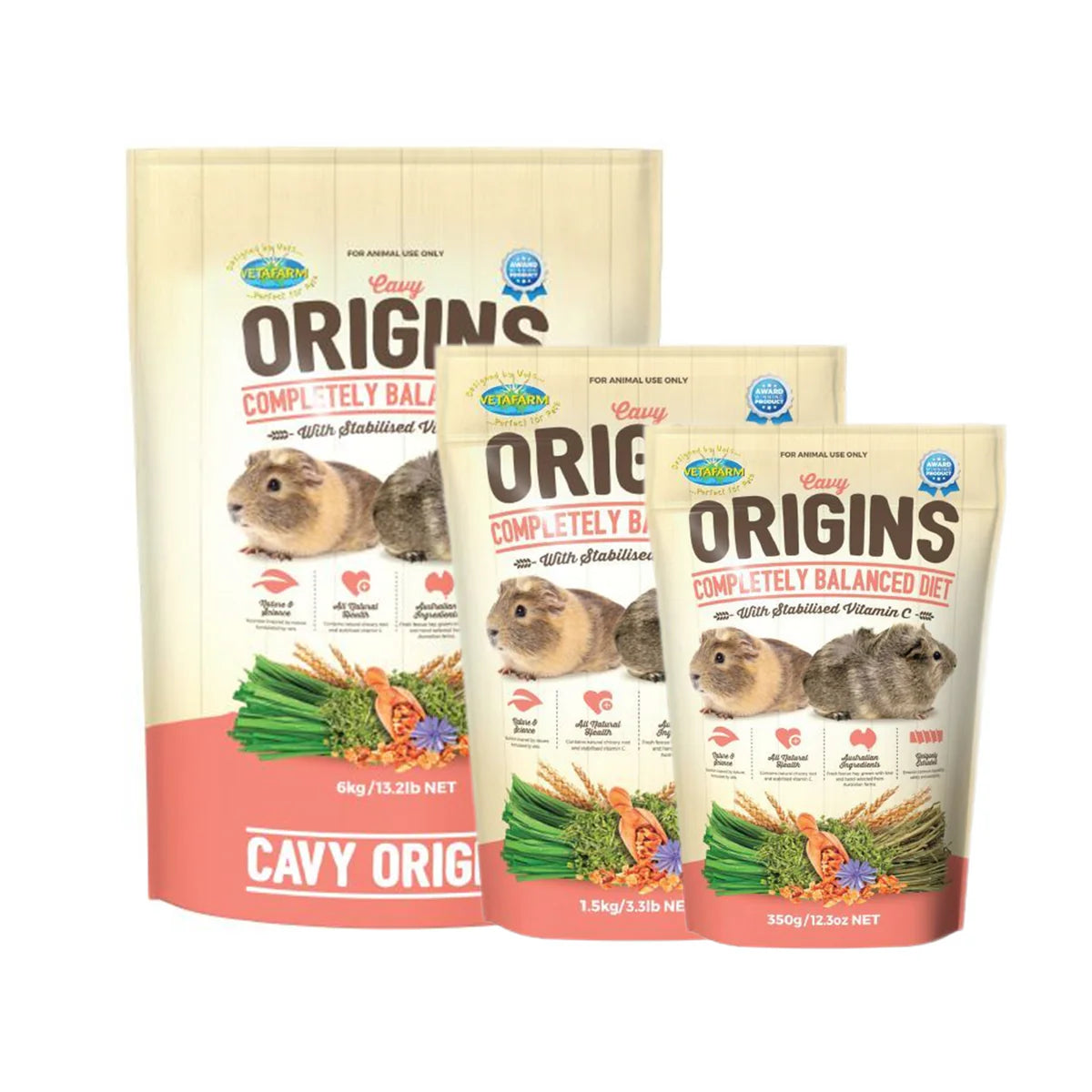 Vetafarm Cavy Origins Completely Balanced Guinea Pig Pellets