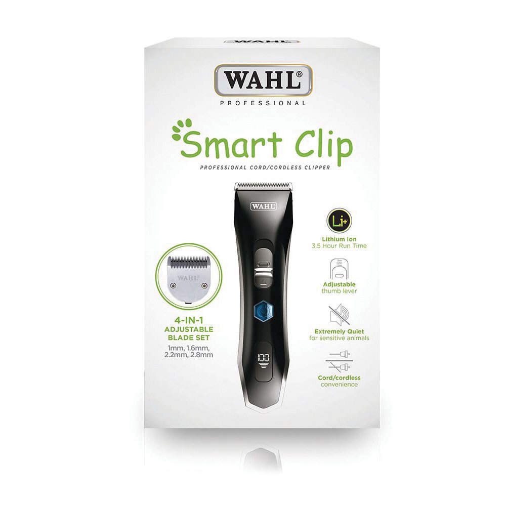 Wahl SMART CLIP CORDLESS CLIPPER w/ADJUSTABLE 4-in-1 BLADE