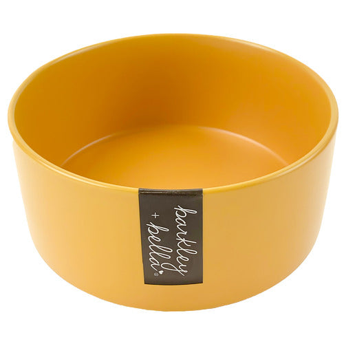 Barkley & Bella Zen Bowl & Bamboo Stand Tangerine