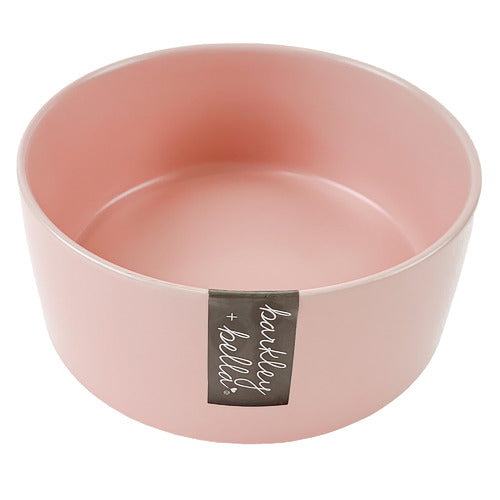 Barkley & Bella Zen Bowl & Bamboo Stand Pink