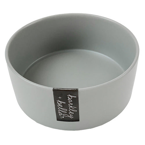 Barkley & Bella Zen Bowl & Bamboo Stand Grey