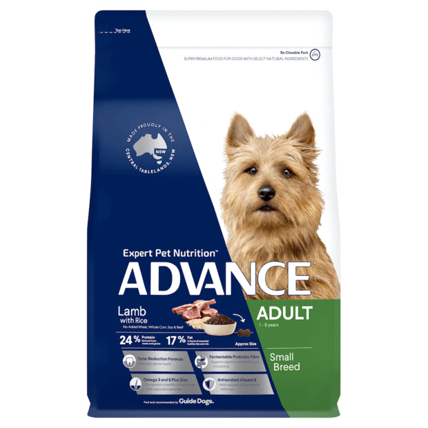 ADVANCE Adult Small Breed Dry Dog Food Lamb with Rice 3kg