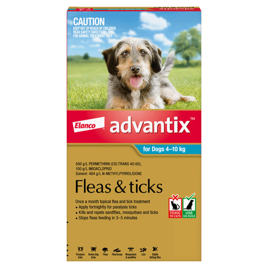 Advantix Aqua Dogs 4-10kg 6pk