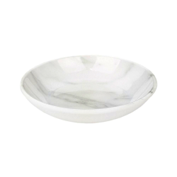 Catitude Melamine Cat Saucers 13.3x13.3x2.8cm Carrara Marble