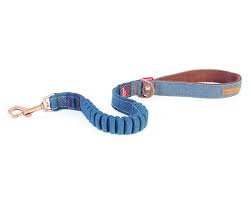 EzyDog Zero Shock Leash Blue Denim