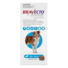 BRAVECTO Blue for Dogs 20-40kgs